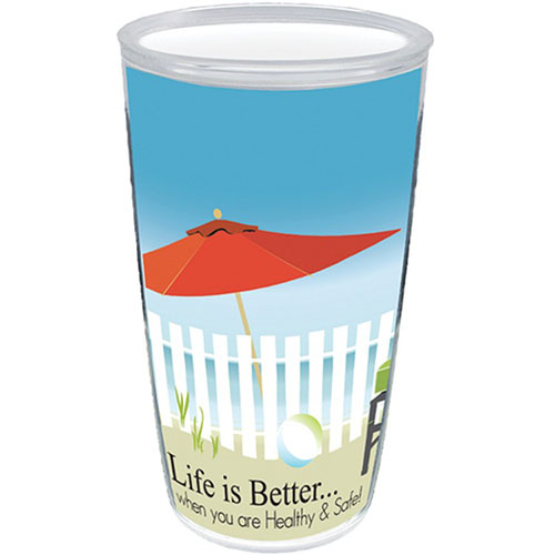 16 oz 4 color printed tumbler